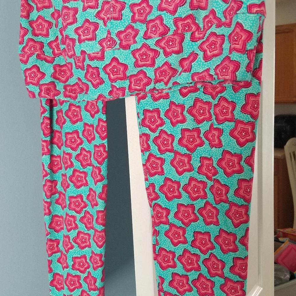LulaRoe TC Leggings Summer colors *barely worn